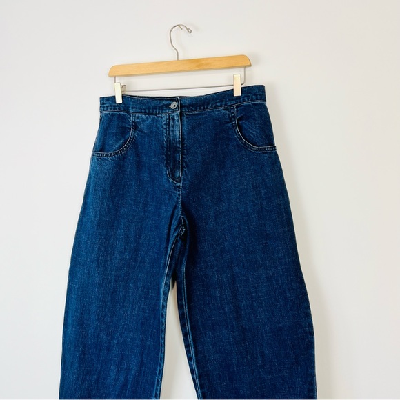 ISCHIKO OSKA Blue Mid Wash Denim Balloon Oversized Jeans UK 12 - Picture 4 of 15